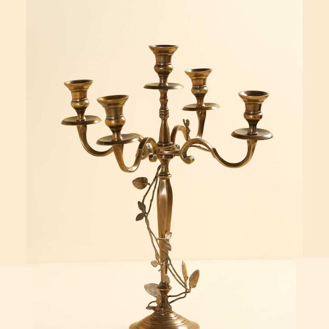 2 Brass candle stand