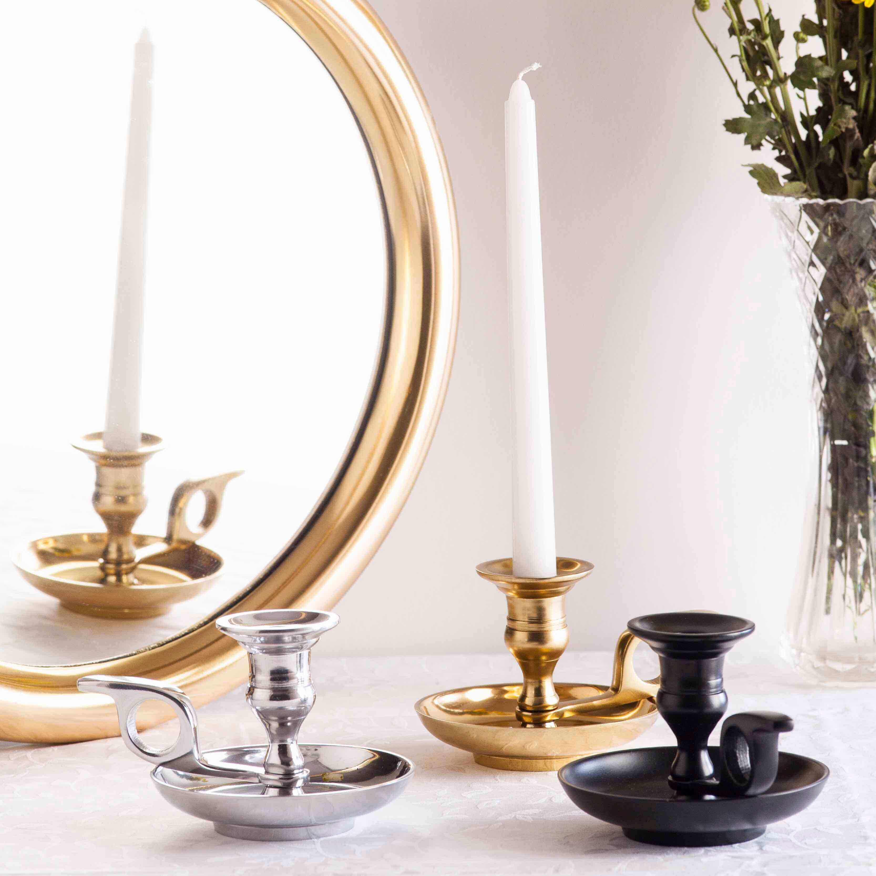 Georgie Metal candle stands Topp Brass