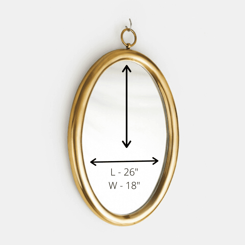 Oval Looking Glass Mirror Oval Mirror